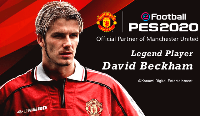 David Beckham, Manchesterd United y el 'Old Trafford' son oficialmente parte de PES 2020.