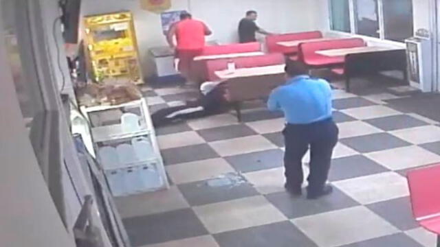 El policía José A. Santiago abatió al delincuente en una panadería el último 3 de julio. Foto: Noticiero Wapa