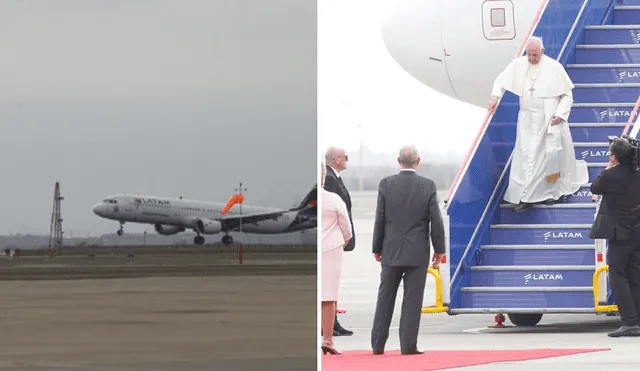 Papa Francisco ya está en Perú: así fue su arribo al aeropuerto Jorge Chávez [VIDEO]