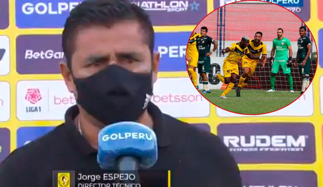 Jorge Espejo logró su primer triunfo con Cantolao en la Liga 1 2021. Foto: captura de Gol Perú / @LigaFutProf