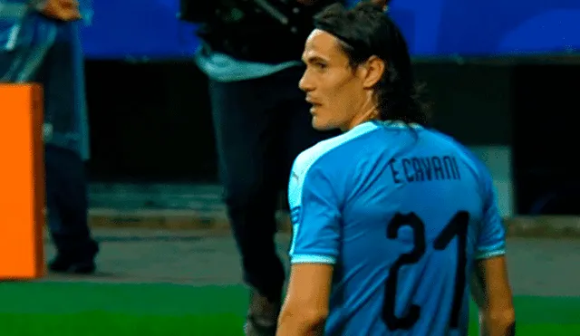 Cavani es uno de los goleadores en la Copa América. Créditos: Captura de TV