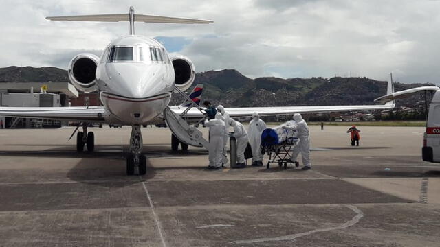 Un avión de la Fuerza Aérea Mexicana arribó este lunes a Cusco para repatriar a la mujer.