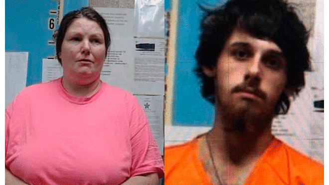 Lisa Williamson y Steven Anthony Jackson fueron arrestados bajo cargos relacionados con pornografía infantil. Fuente: Cárcel del condado de Geneva.