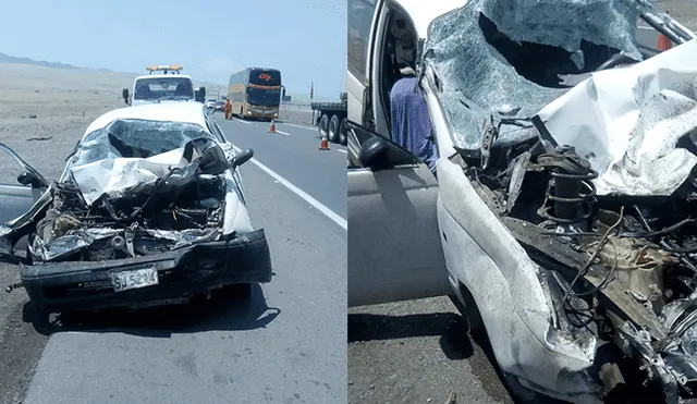 Panamericana Sur: Accidente vehicular deja un fallecido y dos heridos 