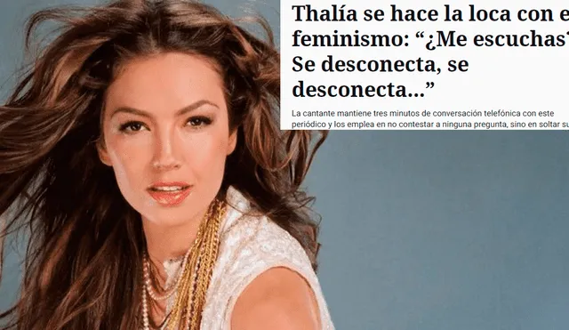 Thalía fue criticada por no contestar algunas preguntas en una entrevista