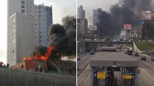Reportan incendio en galería del Cercado de Lima. Foto: Estéfany Luján y Deysi Portuguez/ La República