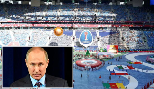 Copa Confederaciones 2017: público ‘se ausentó’ en el discurso inaugural de Vladimir Putin 