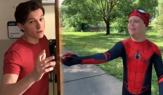 Tom Holland regala su máscara de Spider Man a niño que recibió trasplante de corazón