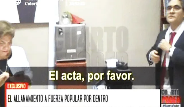 Luz Salgado a fiscal en allanamiento a Fuerza Popular: "No sabe con quién se mete" [VIDEO]