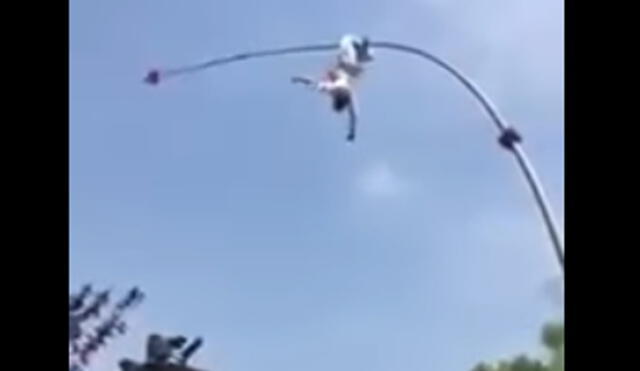 YouTube: acróbata cae de ocho metros de altura y muere en el acto