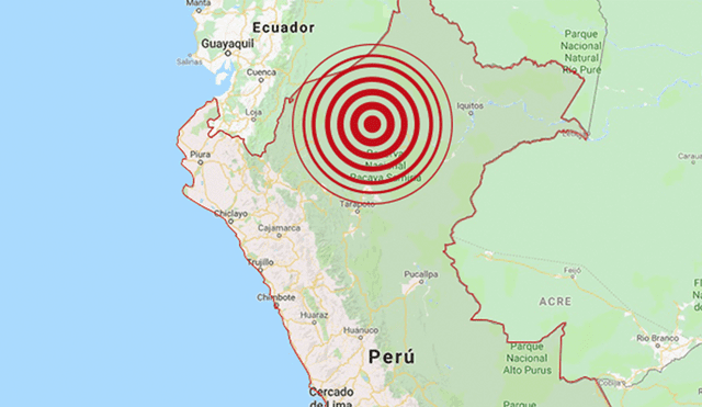 Sismo de magnitud 4.5 se registró en Amazonas esta mañana