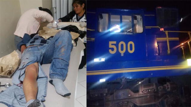 Locomotora arrolla a varón y lo deja gravemente herido en Cusco