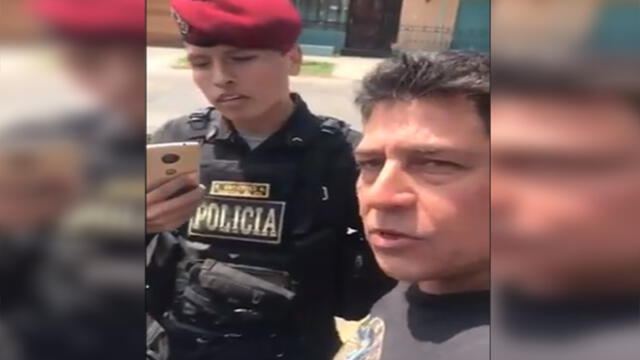 Ciudadano presumió de sus 'contactos' e insultó a policía que lo intervino [VIDEO]