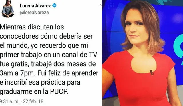 Twitter: Lorena Álvarez causa polémica por publicación sobre “Ley del esclavo juvenil"