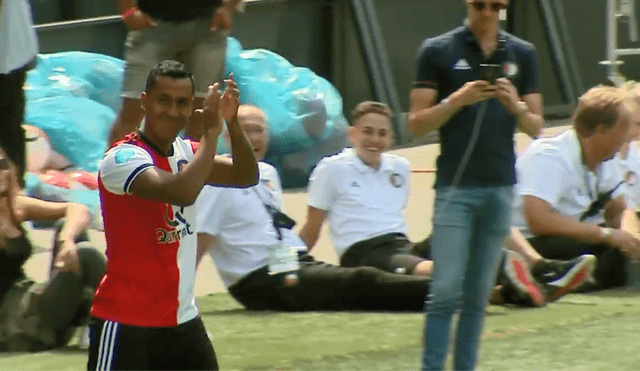 Renato Tapia fue ovacionado en el aniversario del Feyenoord [VIDEO]