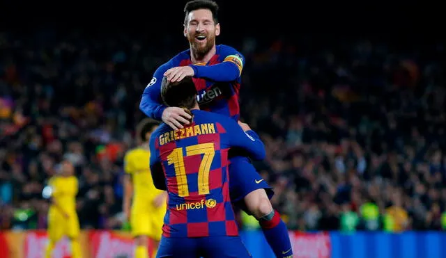 Lionel Messi y Antoine Griezmann compartieron equipo durante una temporada. Foto: EFE
