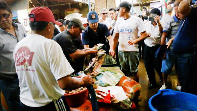 Semana Santa: decomisan pescado en mal estado en mercado Moshoqueque