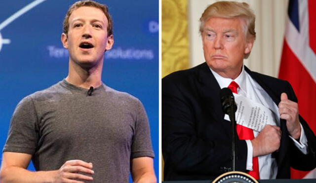 Mark Zuckerberg se planta en Facebook contra Donald Trump 