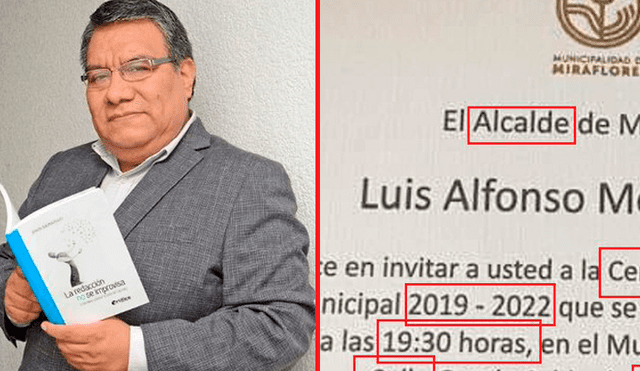 Twitter: profesor descubrió faltas ortográficas en un comunicado de la Municipalidad de Miraflores