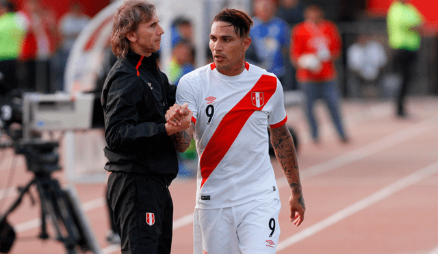 Selección peruana: Paolo Guerrero recibe elogios de Ricardo Gareca.