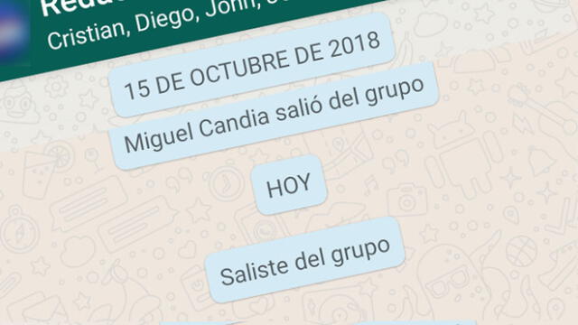 Puedes abandonar un chat grupal de WhatsApp sin que nadie se dé cuenta.