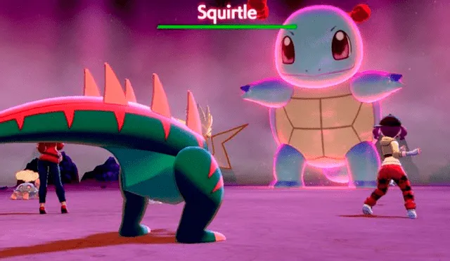 Squirtle aparece en incursione dinamax de Pokémon Espada y Escudo.