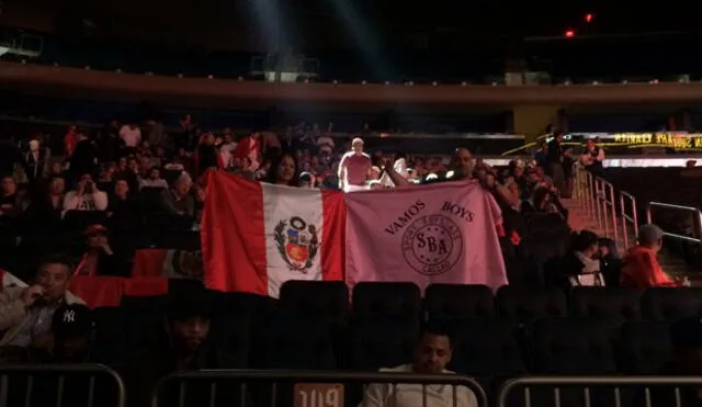 Jonathan Maicelo: así alientan peruanos en el Madison Square Garden [FOTOS]