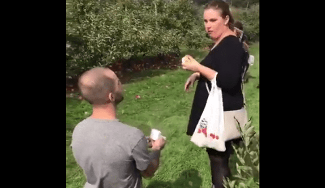 YouTube: No creyó que le pedían matrimonio y reaccionó con un golpe [VIDEO]