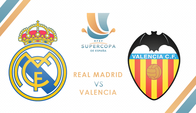 Real Madrid vs. Valencia EN VIVO en la Supercopa de España.