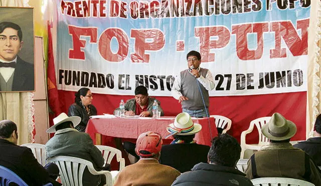 FOP alista protesta contra Juan Luque por falta de obras en la ciudad de Puno