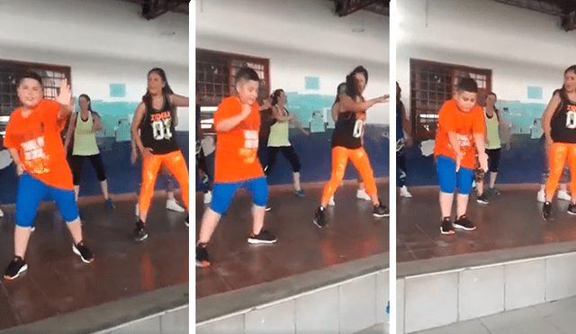 En Facebook, un pequeño enseñó un baile a las madres de sus compañeros y se movieron al ritmo de reggaetón.