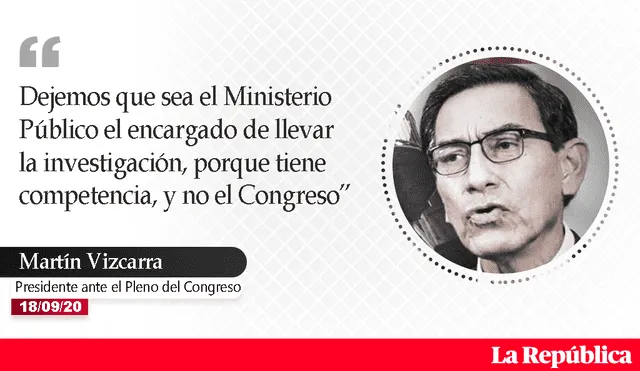 Frases de Martín Vizcarra ante el Congreso.