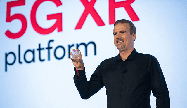 Hugo Swart, vicepresidente y jefe de Qualcomm XR, presenta la plataforma Snapdragon XR2. | Foto: Qualcomm