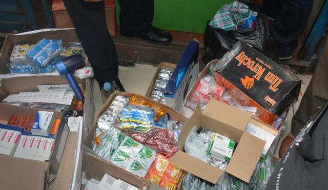 Centro de Lima: Policía incauta una tonelada de medicina adulterada