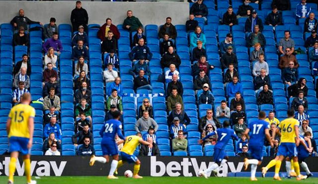 Público volvería a los estadios en la Premier League. Foto: AFP.