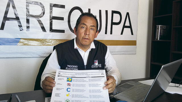 ODPE publica en Arequipa lista de los candidatos