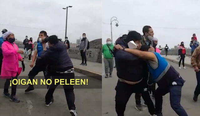 A pesar de que habían varias personas alrededor, casi nadie evitó la pelea. (Foto: Captura de video / 24 Horas)