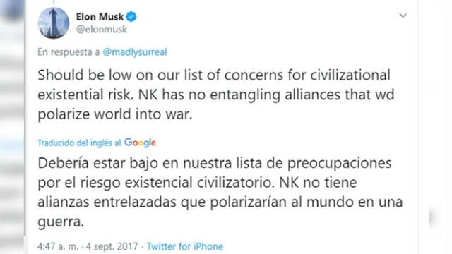 ¿Cómo se ejecutaría la tercera guerra mundial, según Elon Musk?