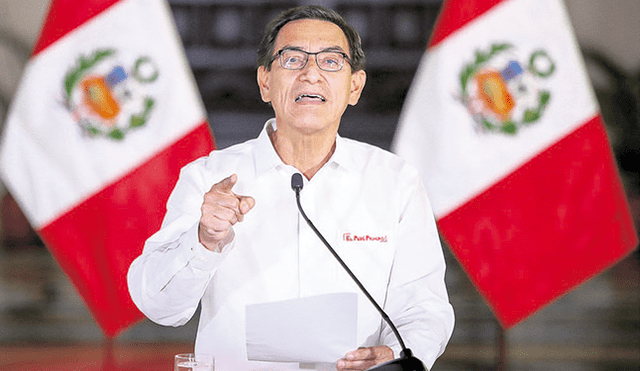 Adelantó. El presidente Vizcarra denunció en su discurso que hubo un intento de armar un "seudogabinete" luego de vacarlo.