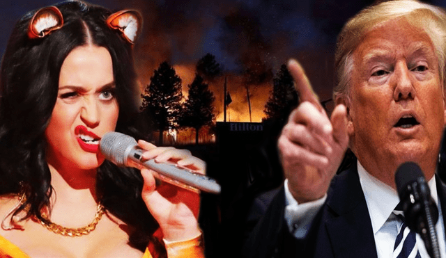 Katy Perry arremete contra Donald Trump tras mensaje por incendio en California