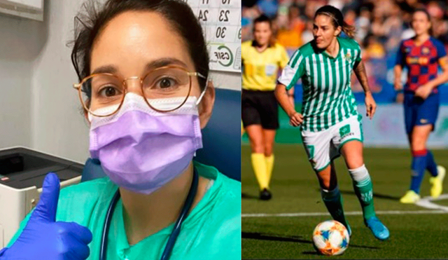 Real Betis: Ana María Romero la delantera que ejerce su profesión en medicina para atender a los pacientes de coronavirus.