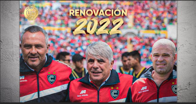 Cienciano del Cusco continuará siendo dirigido por Marcelo Grioni y su comando técnico hasta el 2022.
