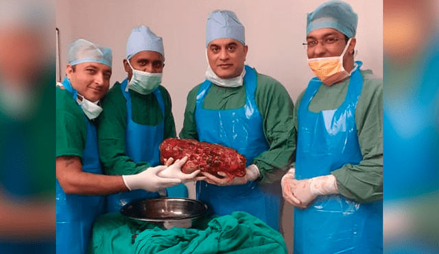 Médicos extirpan riñón de 7,4 kilos a un hombre con grave enfermedad