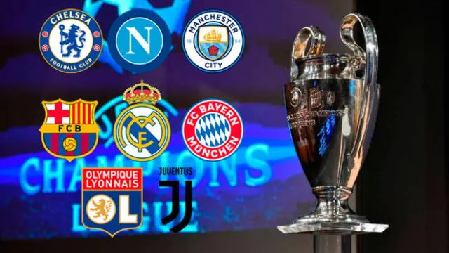 Barcelona, Real Madrid, Atlético Madrid y Manchester City son algunos de los equipos que jugarán los partidos por octavos de la UEFA Champions League. Foto: Composición