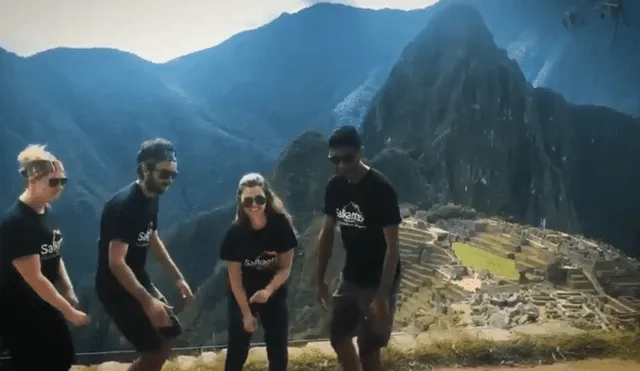 Vía Facebook: Turistas causan indignación por grabar reto viral en Machu Picchu [VIDEO]