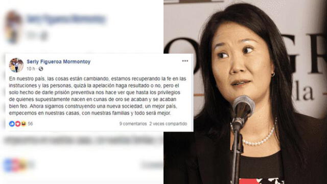 Candidata cusqueña deja entrever que apoya prisión contra Keiko Fujimori