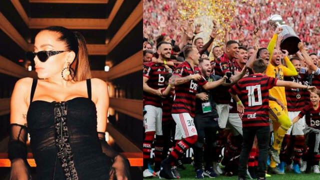 Anitta sobre triunfo del Flamengo: “Cada vez que canto, Brasil gana”