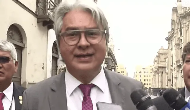 Christian Salazar Volkmann, enviado especial del Alto Comisionado de la ONU, dio declaraciones tras su reunión con el primer ministro, Alberto Otárola. Foto: captura TV Perú