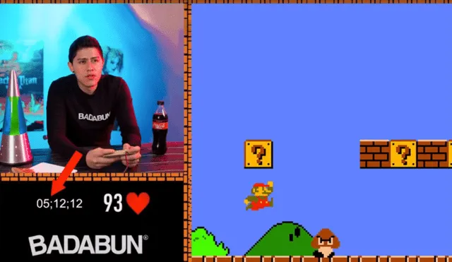 El conocido canal de YouTube 'Badabun' es criticado por gamers por haber hecho trampa al intentar pasar Super Mario Bros en menos de 5 minutos.