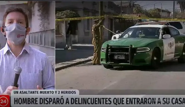 El hombre hizo uso de su escopeta debidamente inscrita para herir a los rateros. Foto: 24 Horas Chile